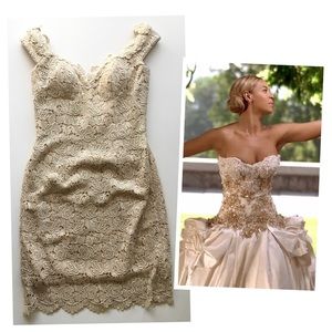 •Baracci Haute Couture lace dress•